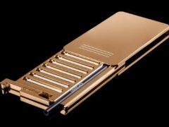 Jewelry Slim Box Line Edition 24C Gold Open